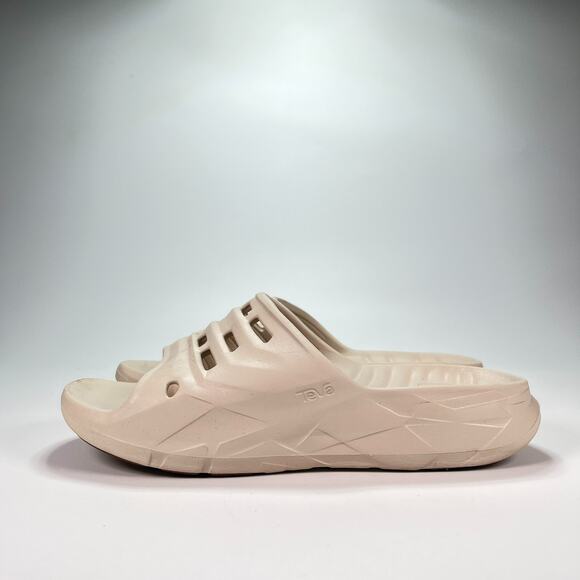 Teva Apretrail Slide Beige Slip On Comfort Sandals Recovery Women’s Size 9 - Picture 4 of 10